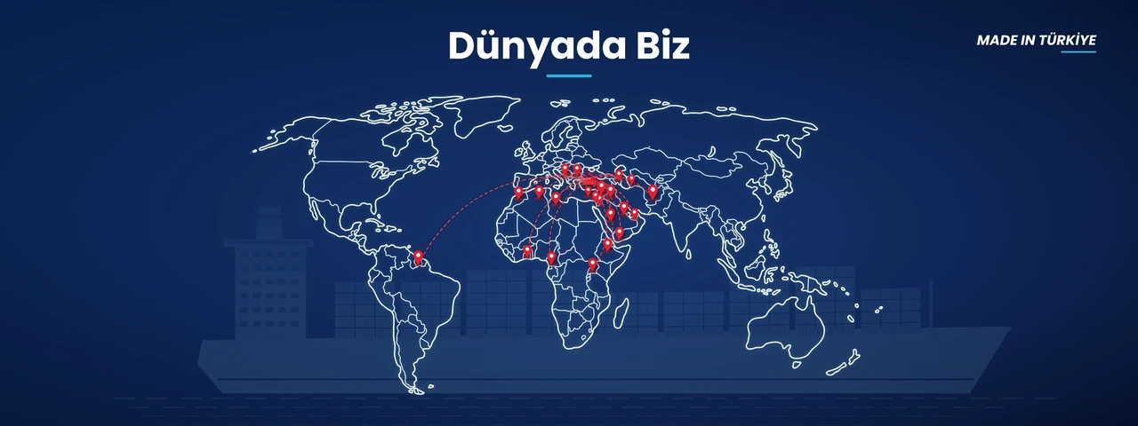 Dünyada Biz – Made in Türkiye: Yaşarlar Kozmetik ürünlerinin ihraç edildiği ülkeleri gösteren dünya haritası
