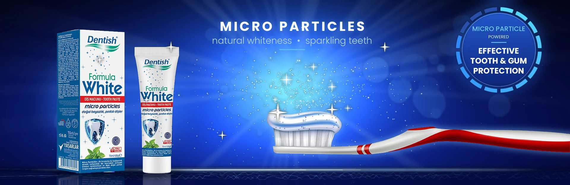 Dentish Formula White – Micro Particles, natural whiteness, sparkling teeth